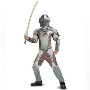 Overwatch Genji Classic Muscle Jumpsuit Costume